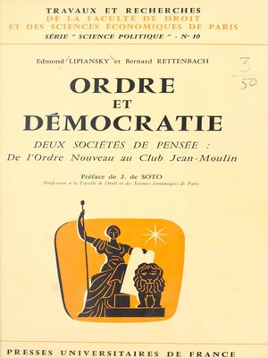 cover image of Ordre et démocratie